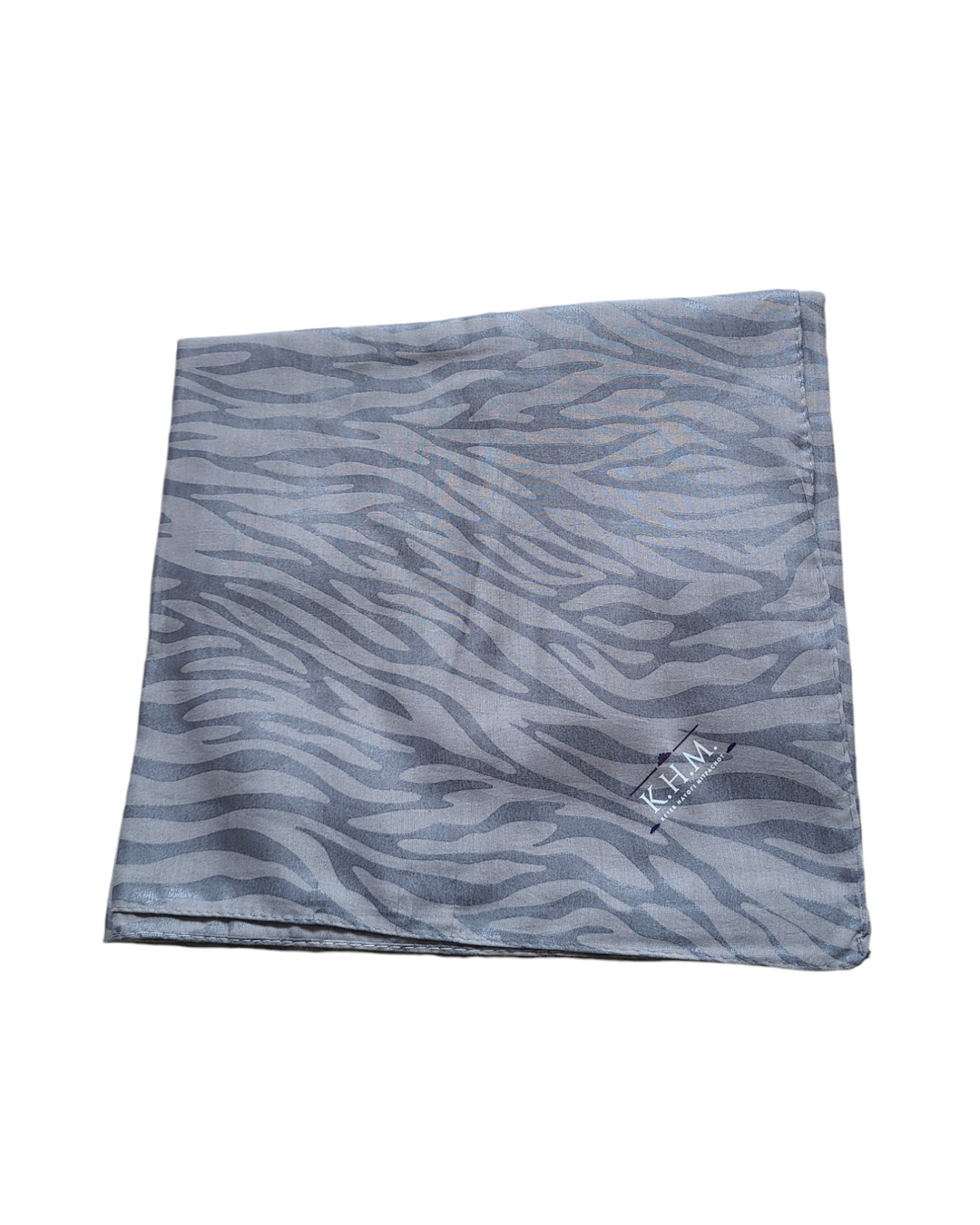 Zebra Striped Square Scarf