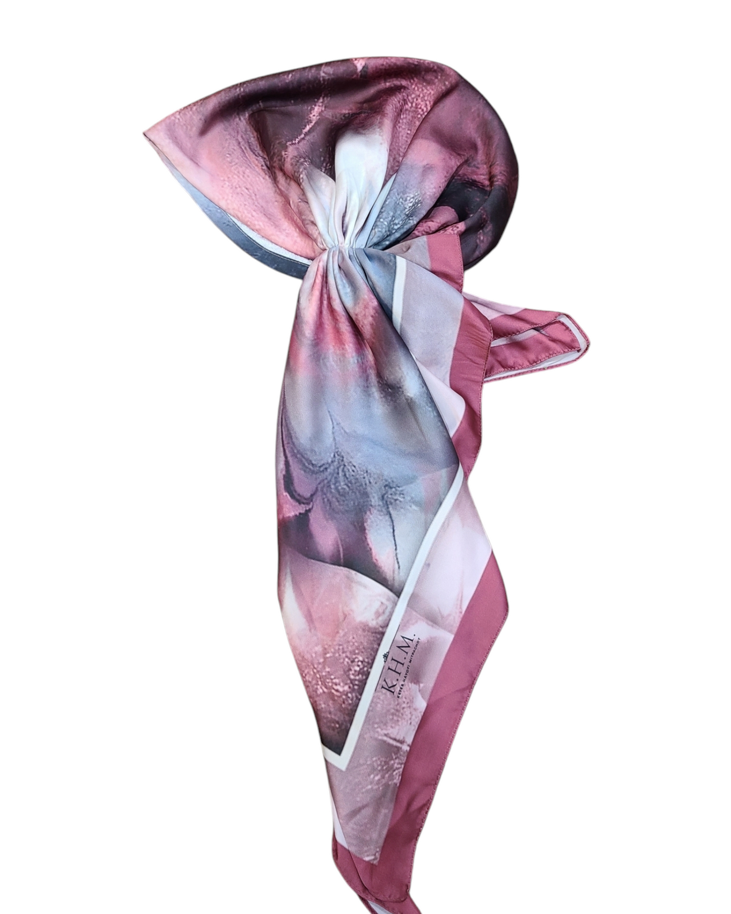 Wine & Sea Pretied Adjustable Scarf