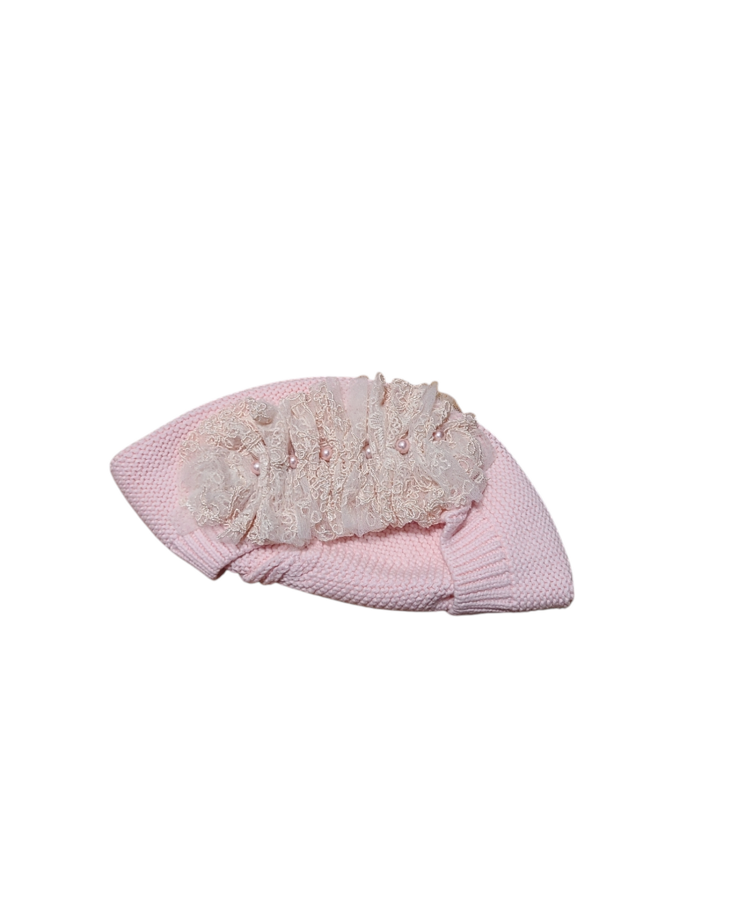 Large Size Pink Cotton French Beret