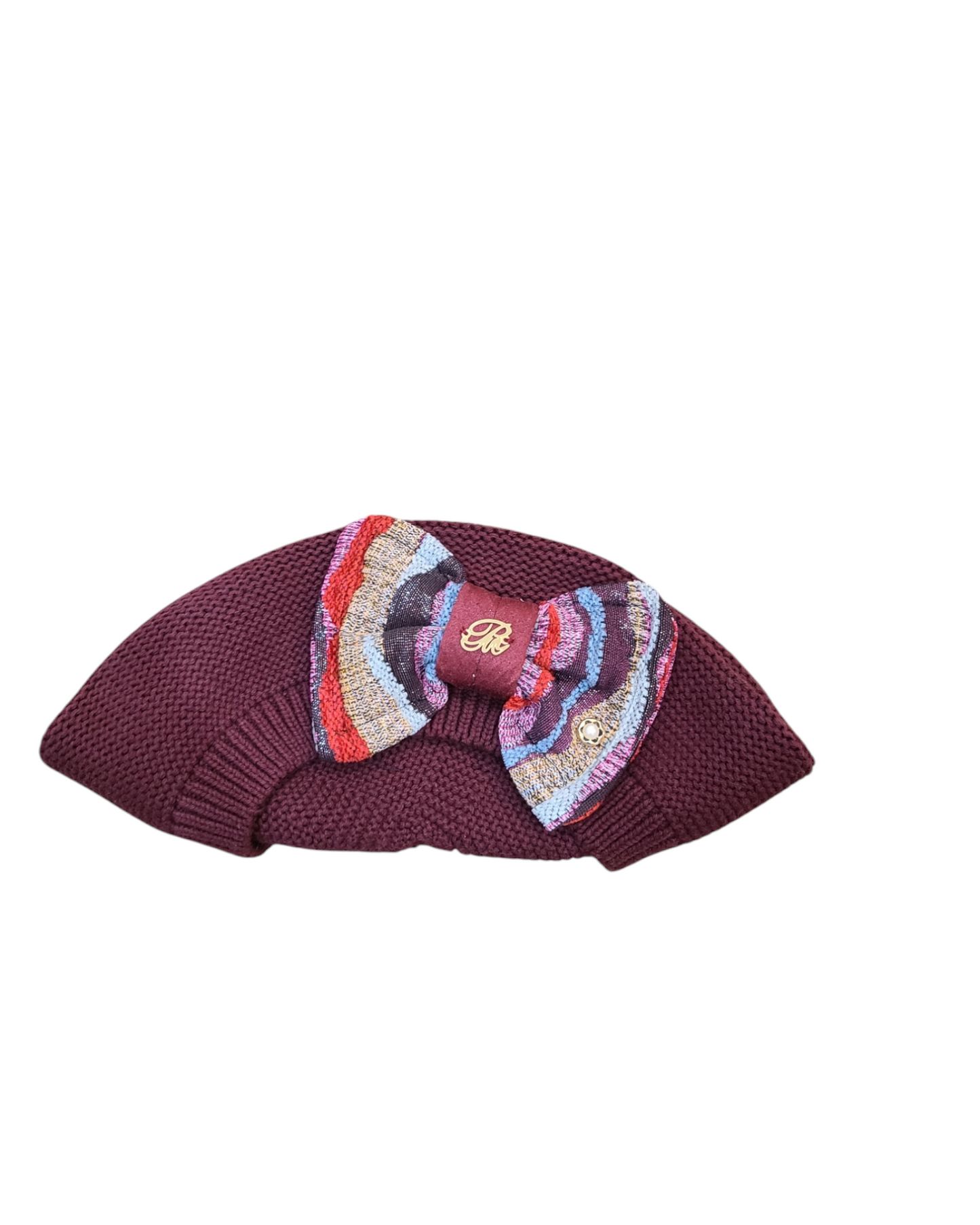 Large Burgundy Cotton French Beret - Keter Hayofi Mitpachot