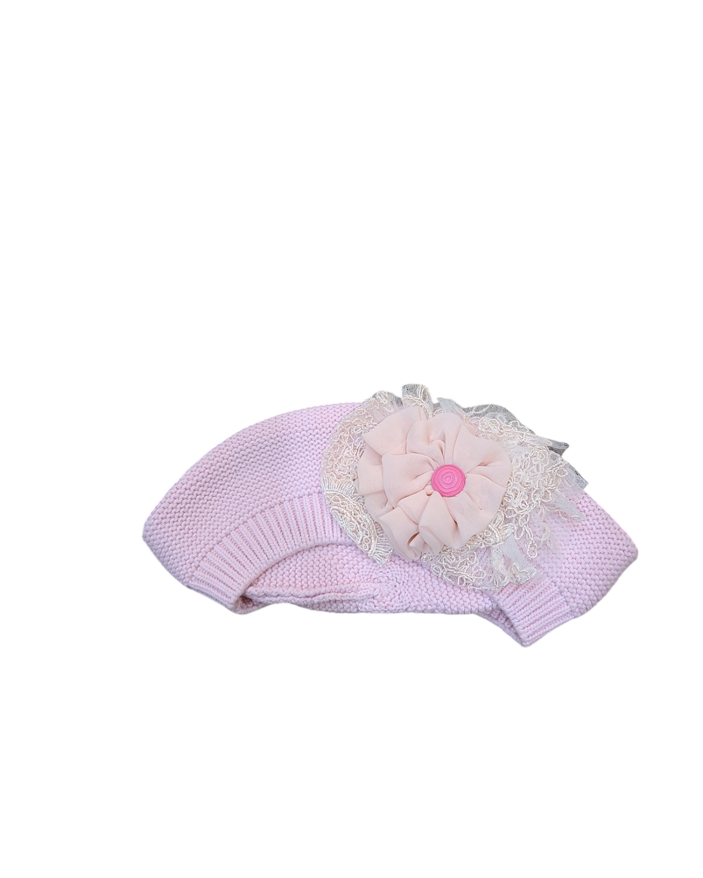 S/M Size Pink French Beret - Keter Hayofi Mitpachot