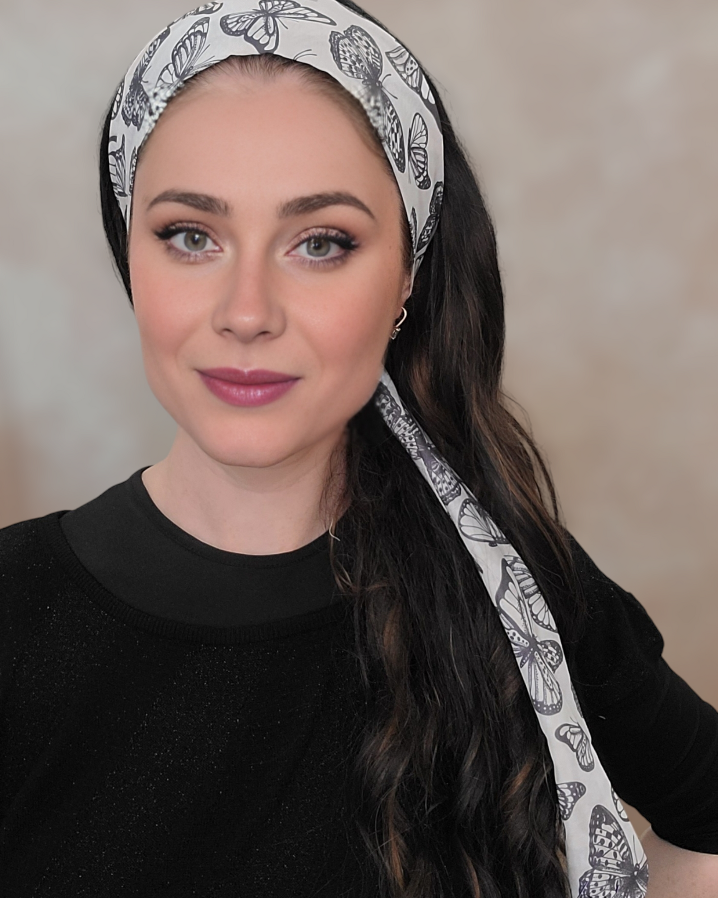 Butterflies Headband Scarf - Keter Hayofi Mitpachot