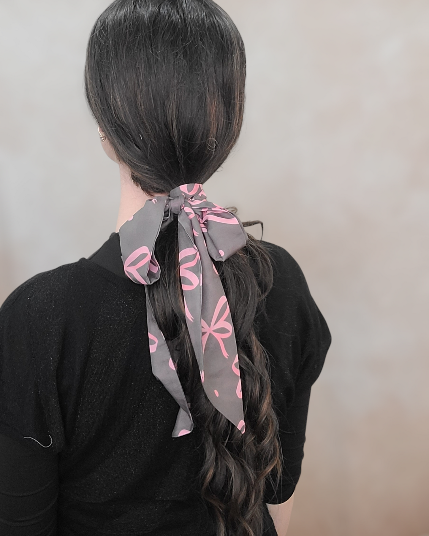 Pink Bows Headband Scarf - Keter Hayofi Mitpachot