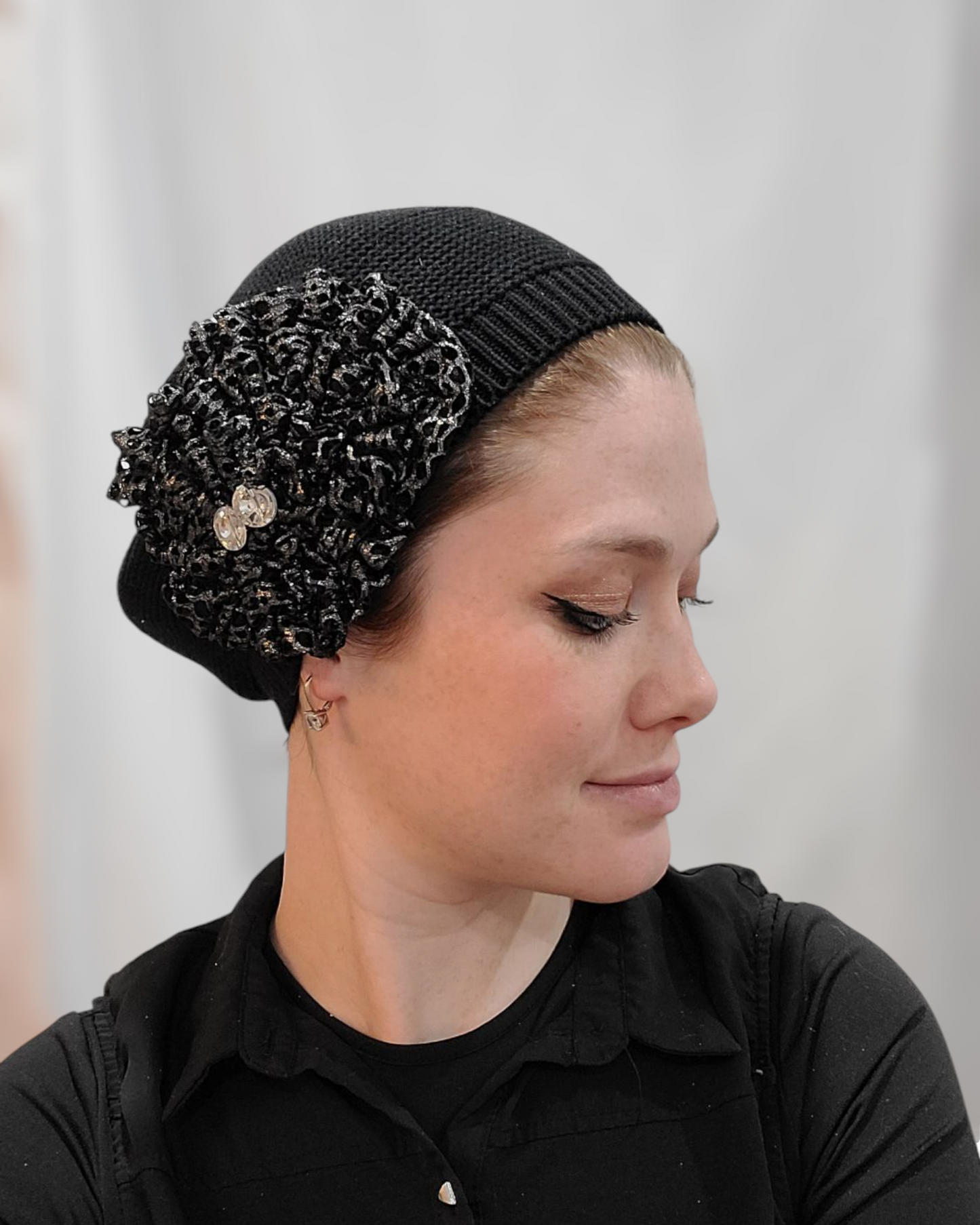 Standard Size Black French Beret