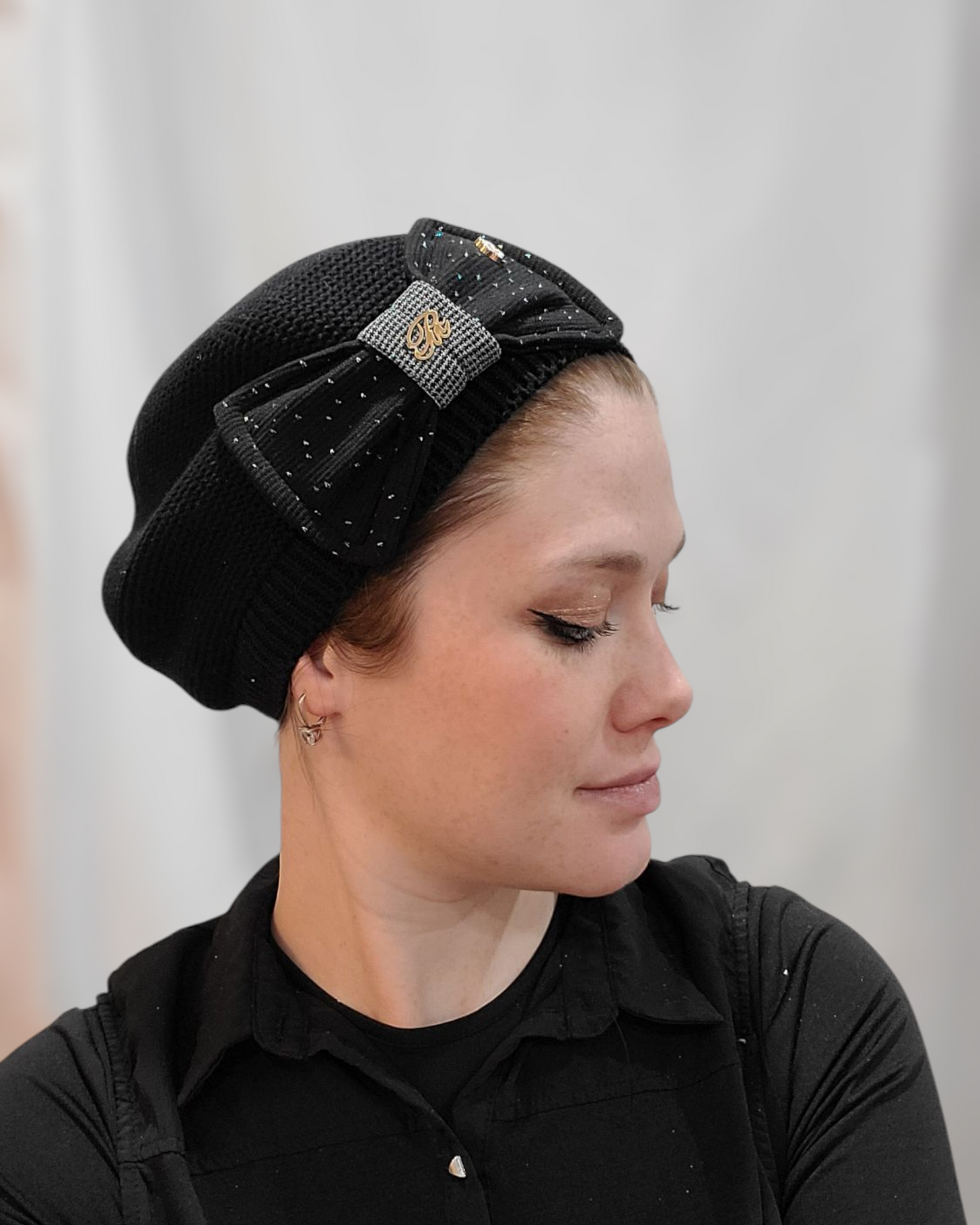 Standard Size Black French Beret