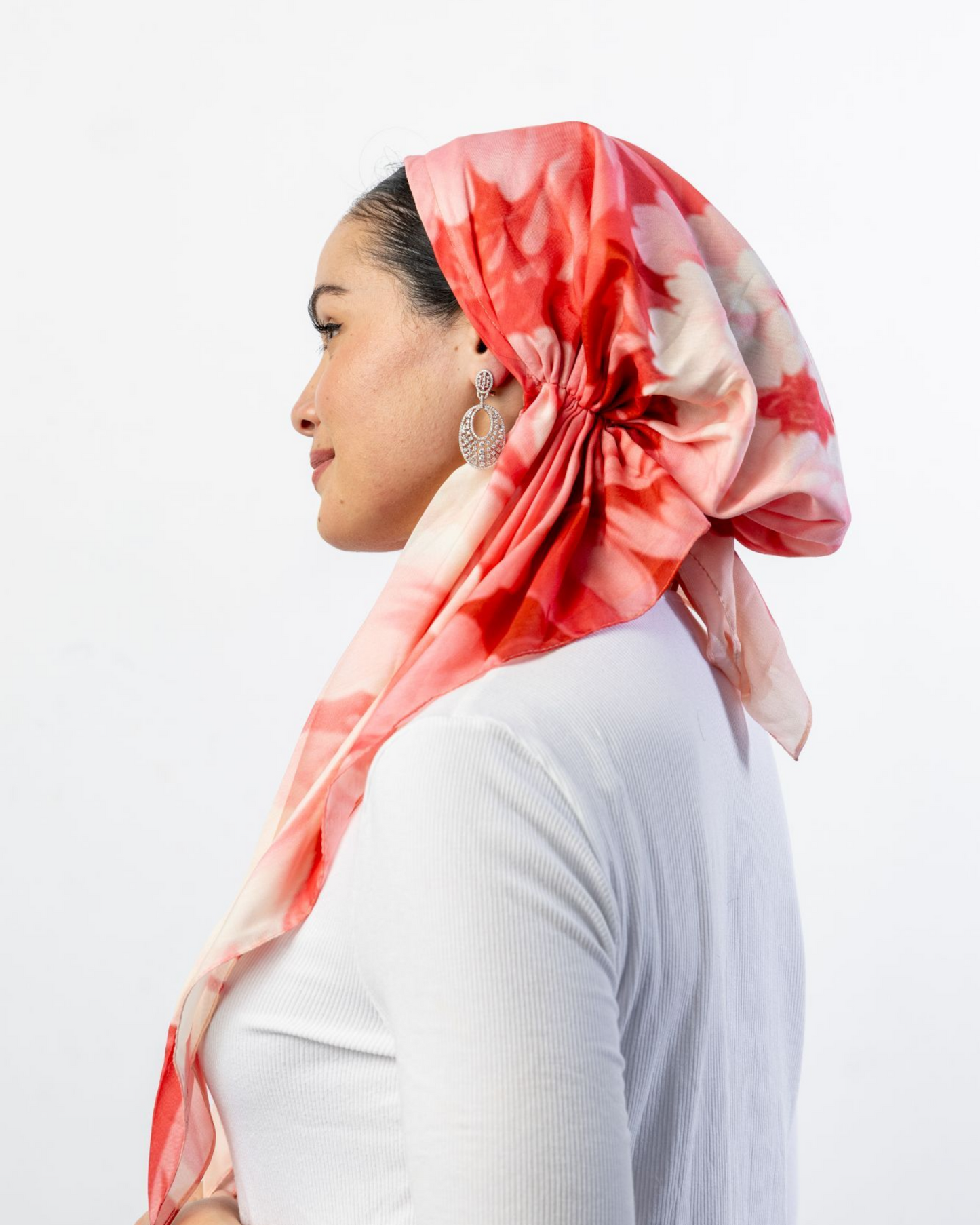 Blush Peonies Square Scarf - Keter Hayofi Mitpachot