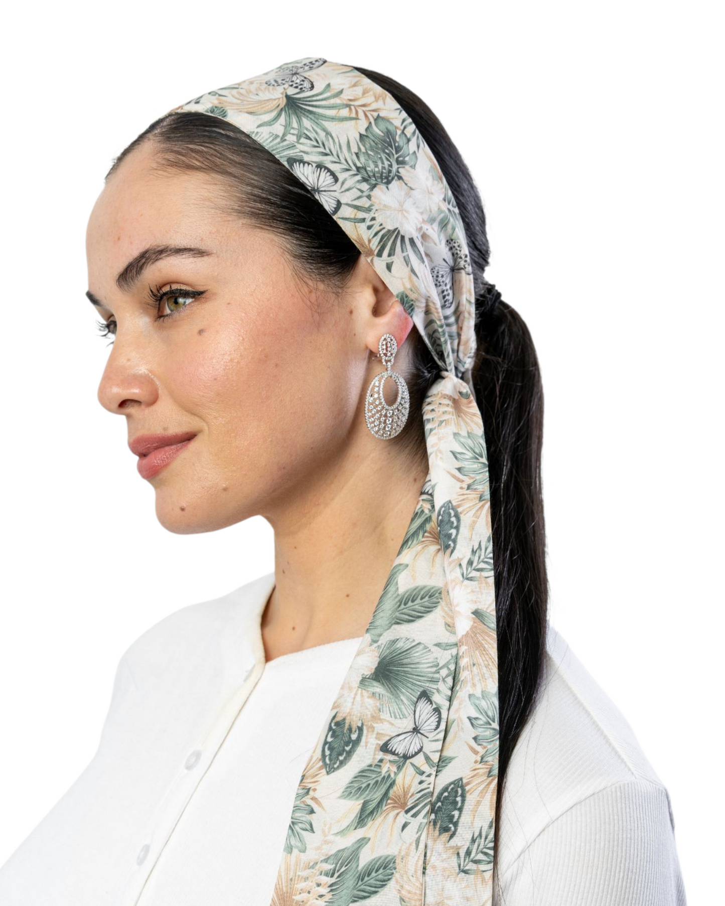 Vibrant Garden Headband Scarf - Keter Hayofi Mitpachot