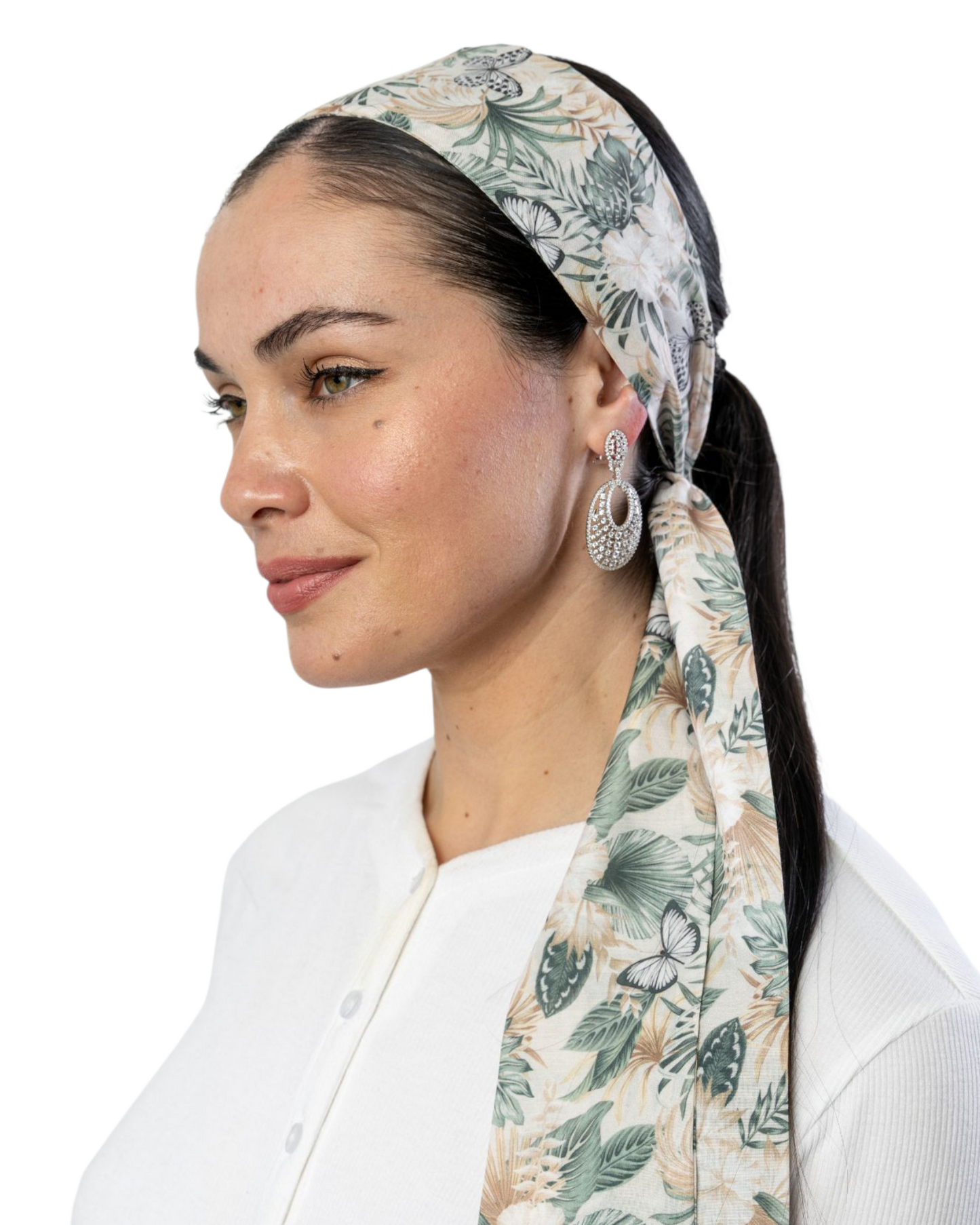 Vibrant Garden Headband Scarf - Keter Hayofi Mitpachot