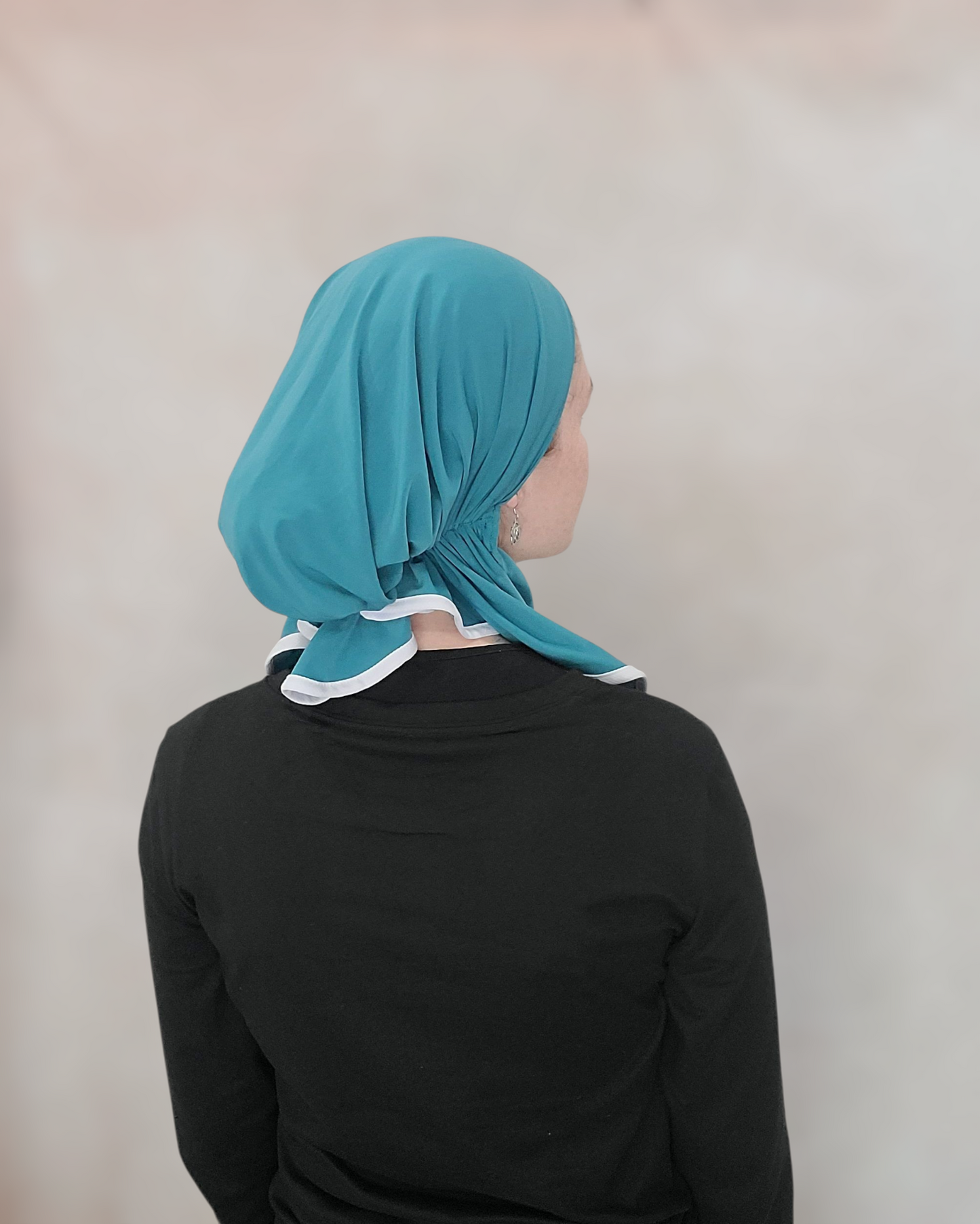 Swimming Pretied Scarf With Shorter Tails - Keter Hayofi Mitpachot