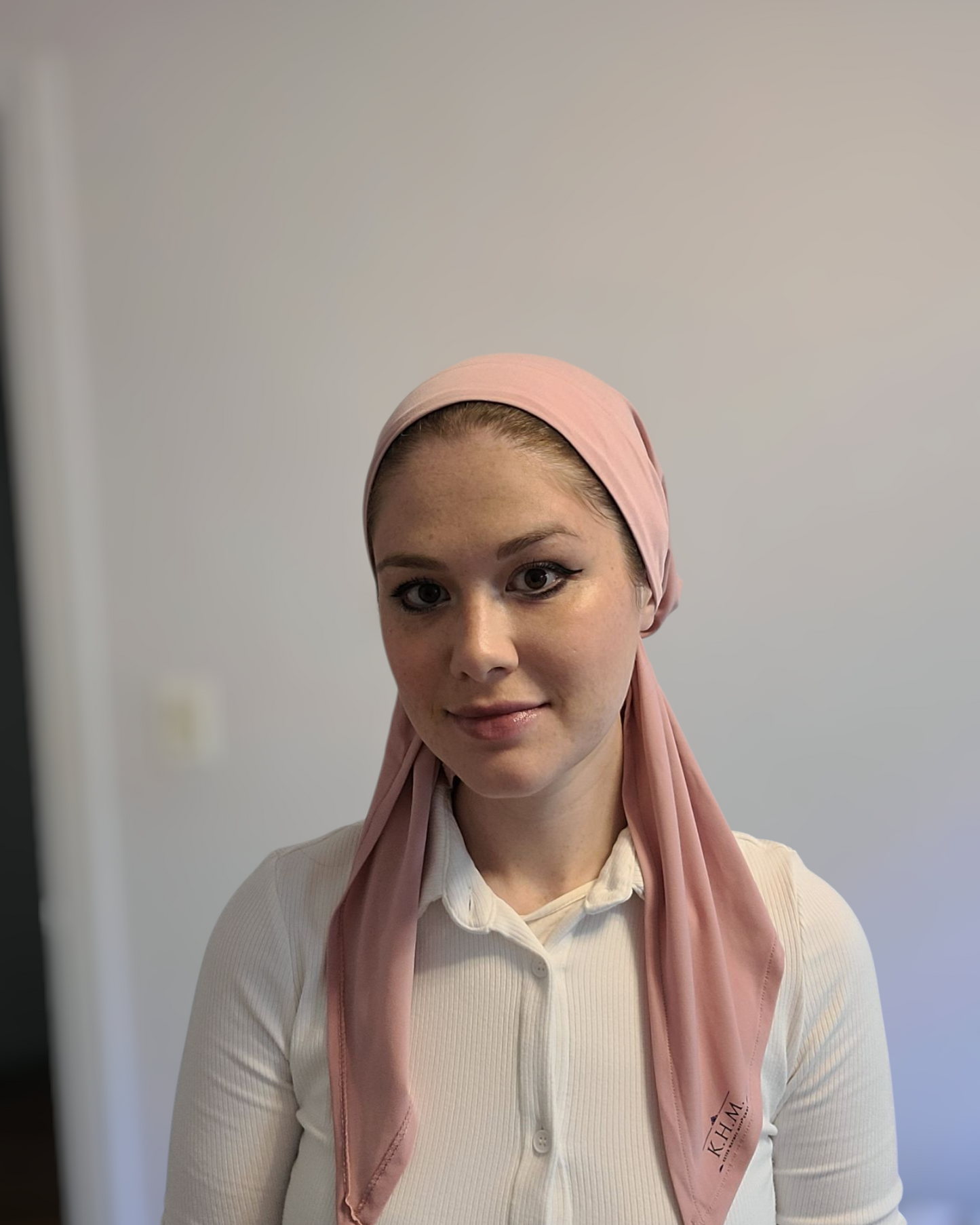 Swimming Pretied Scarf With Shorter Tails - Keter Hayofi Mitpachot