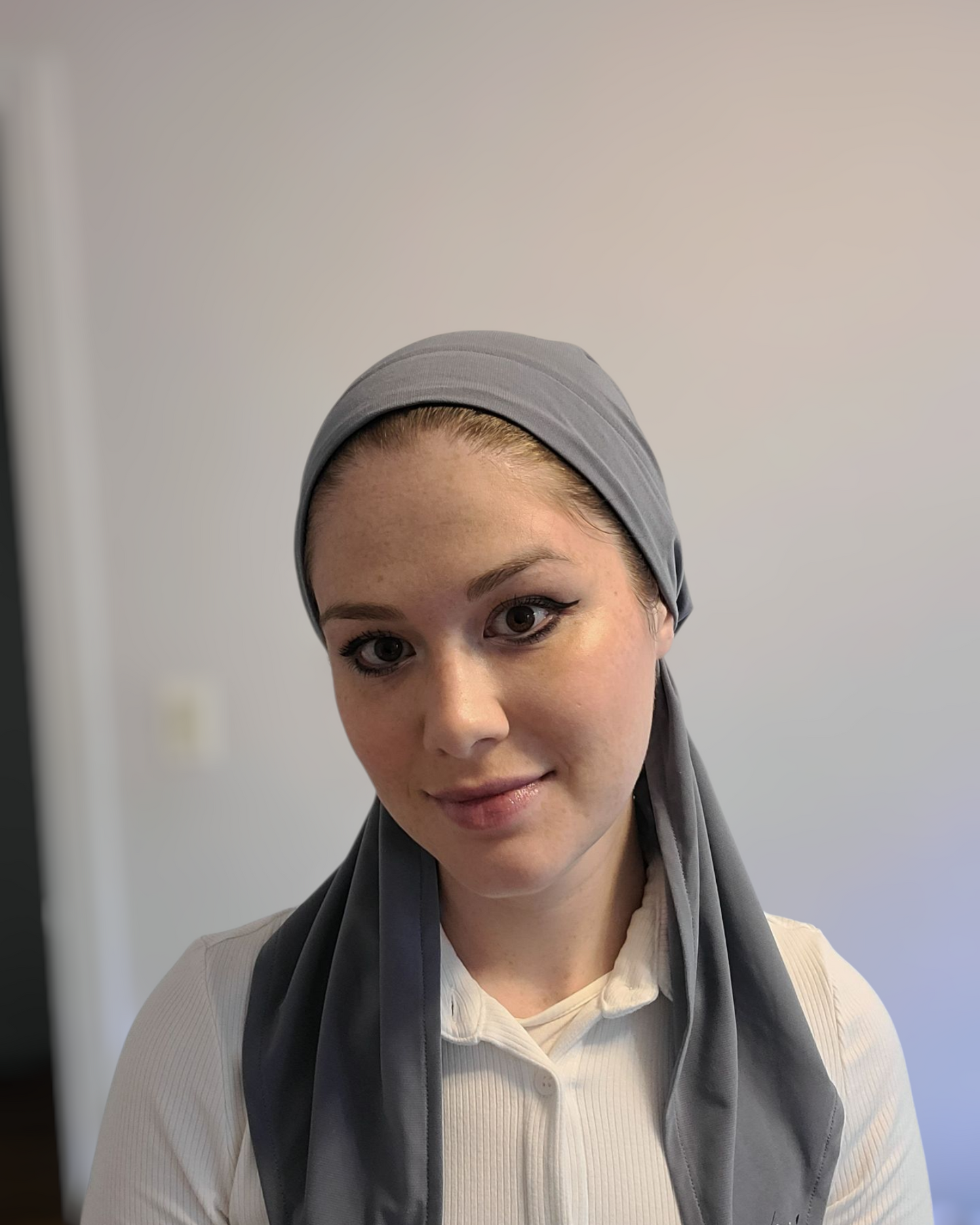 Swimming Pretied Scarf With Shorter Tails - Keter Hayofi Mitpachot