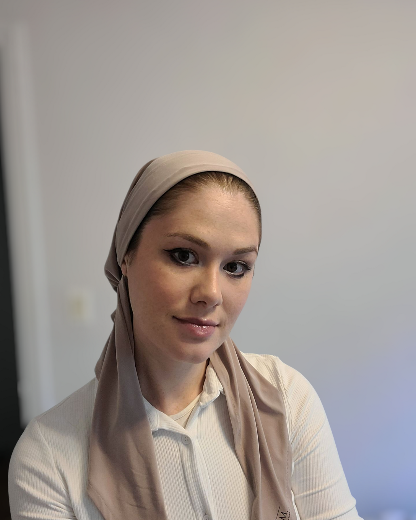 Swimming Pretied Scarf With Shorter Tails - Keter Hayofi Mitpachot