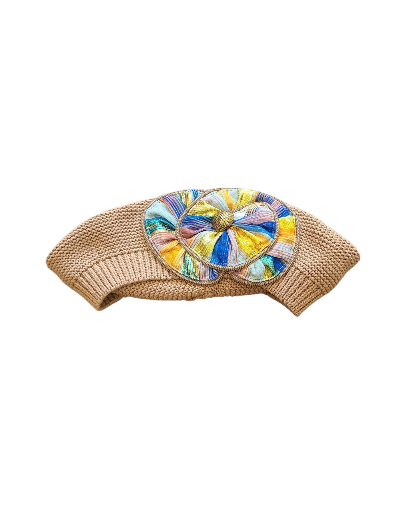 S/M Size Taupe French Beret - Keter Hayofi Mitpachot