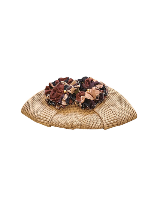 S/M Size Taupe French Beret - Keter Hayofi Mitpachot