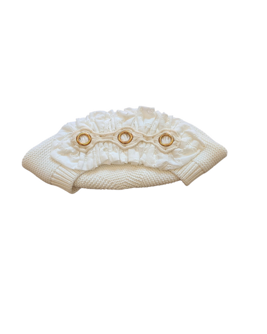 Standard Size White French Beret - Keter Hayofi Mitpachot