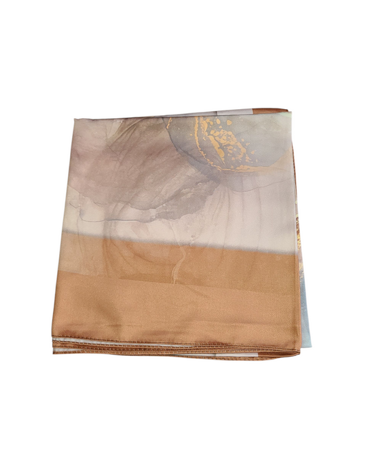 Golden Waves Square Scarf