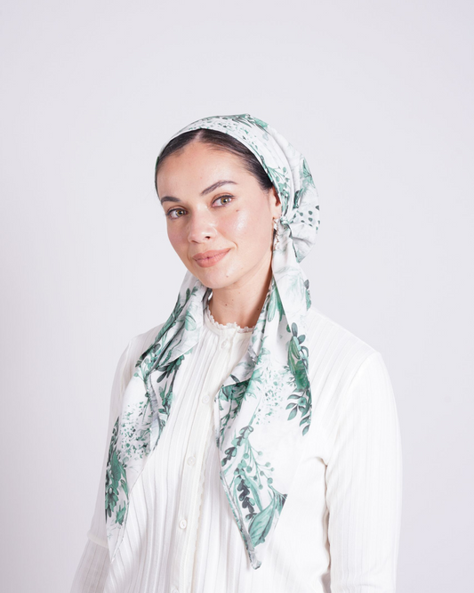 Green Garden Pretied Scarf