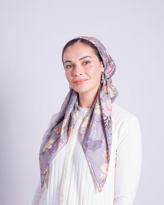 Floral Fantasy Pretied Scarf