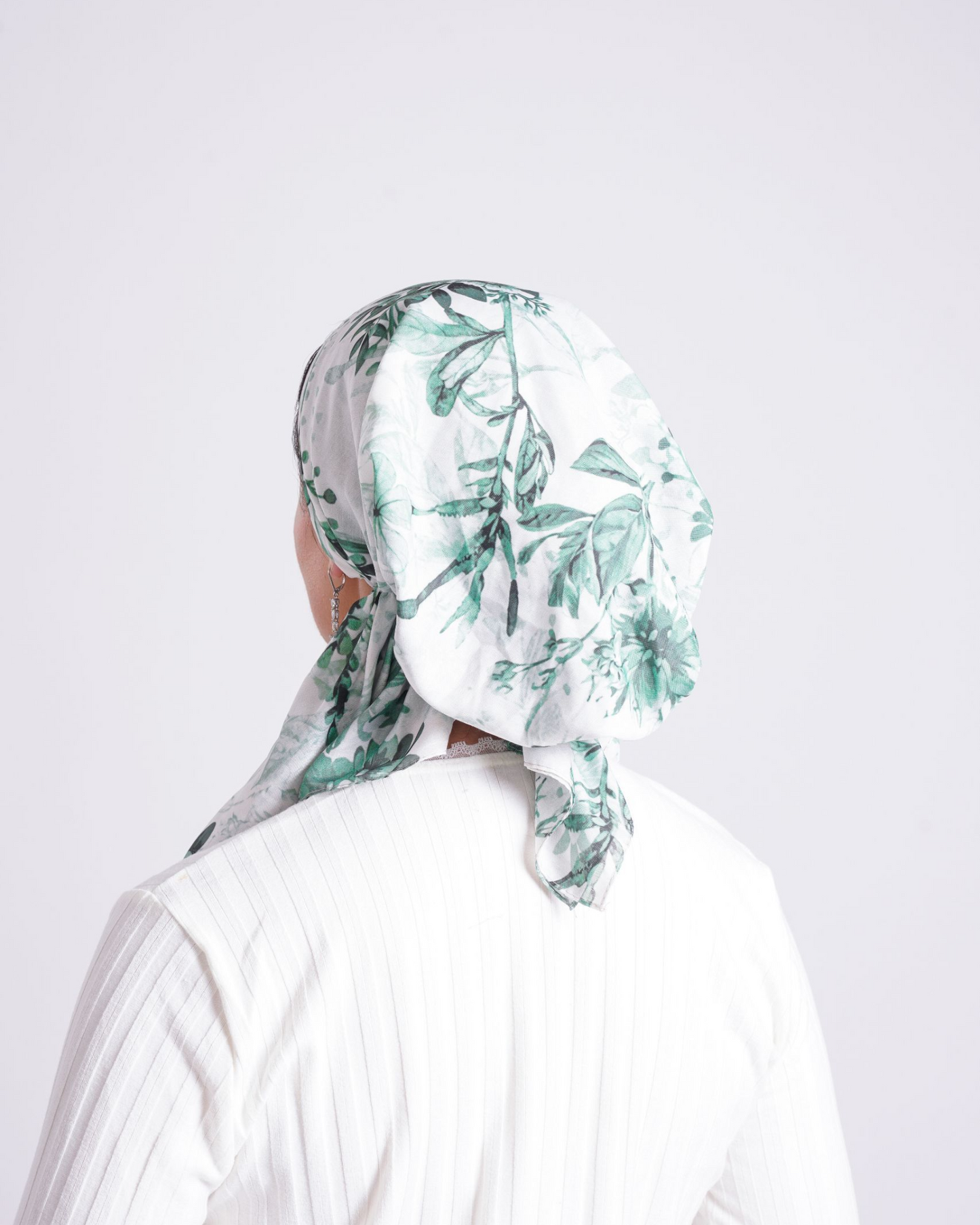 Green Garden Pretied Scarf