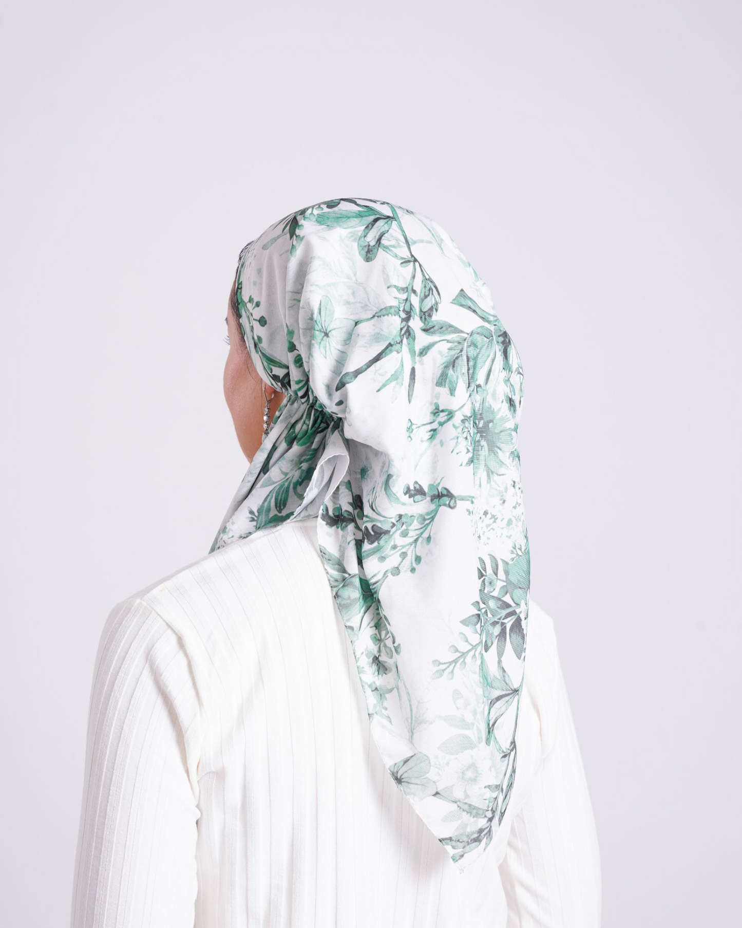 Green Garden Pretied Scarf