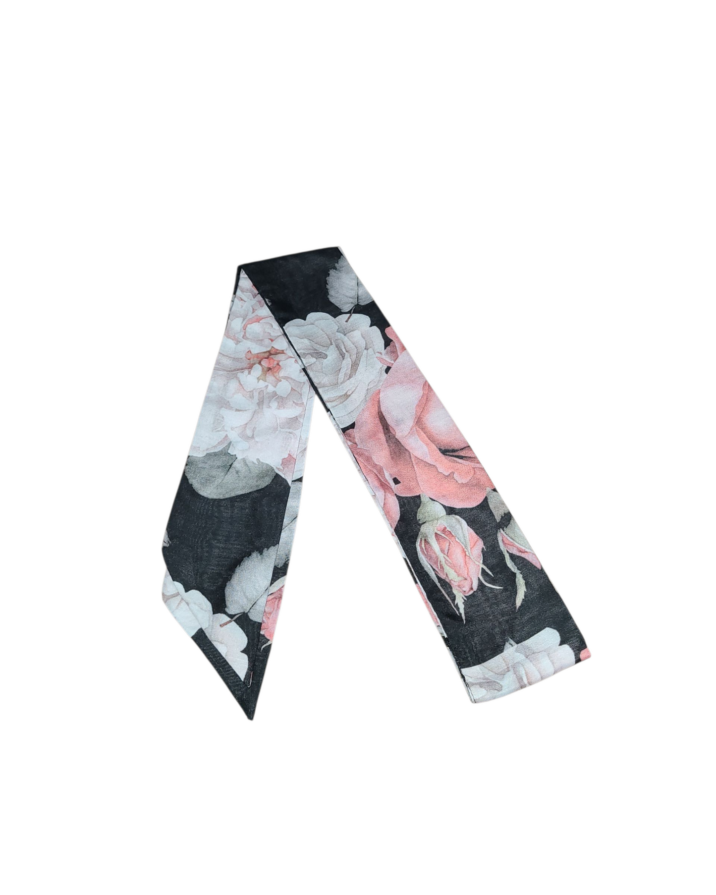 Midnight Blossom Headband Scarf