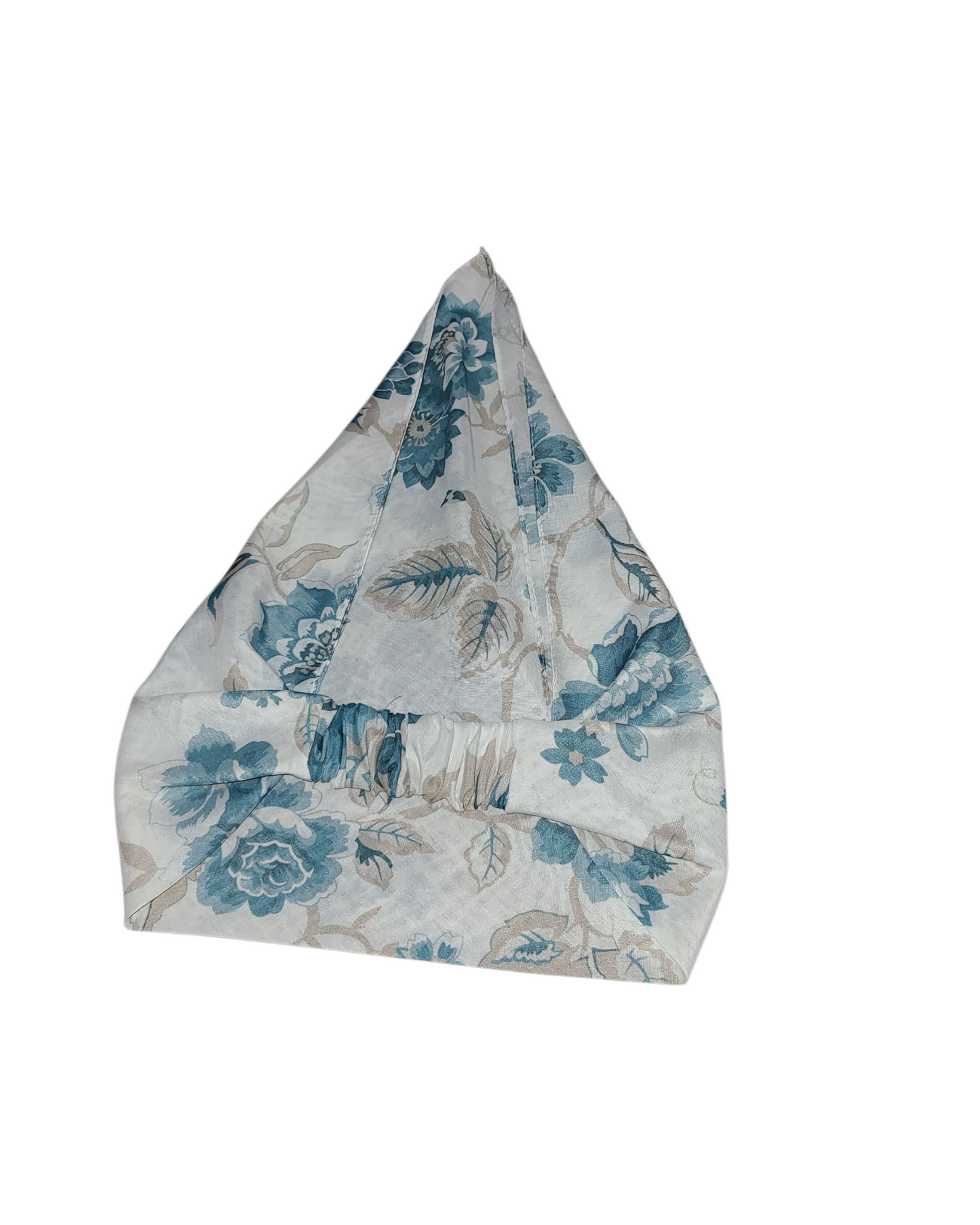 Teal Bouquet Pretied Bandana - Keter Hayofi Mitpachot
