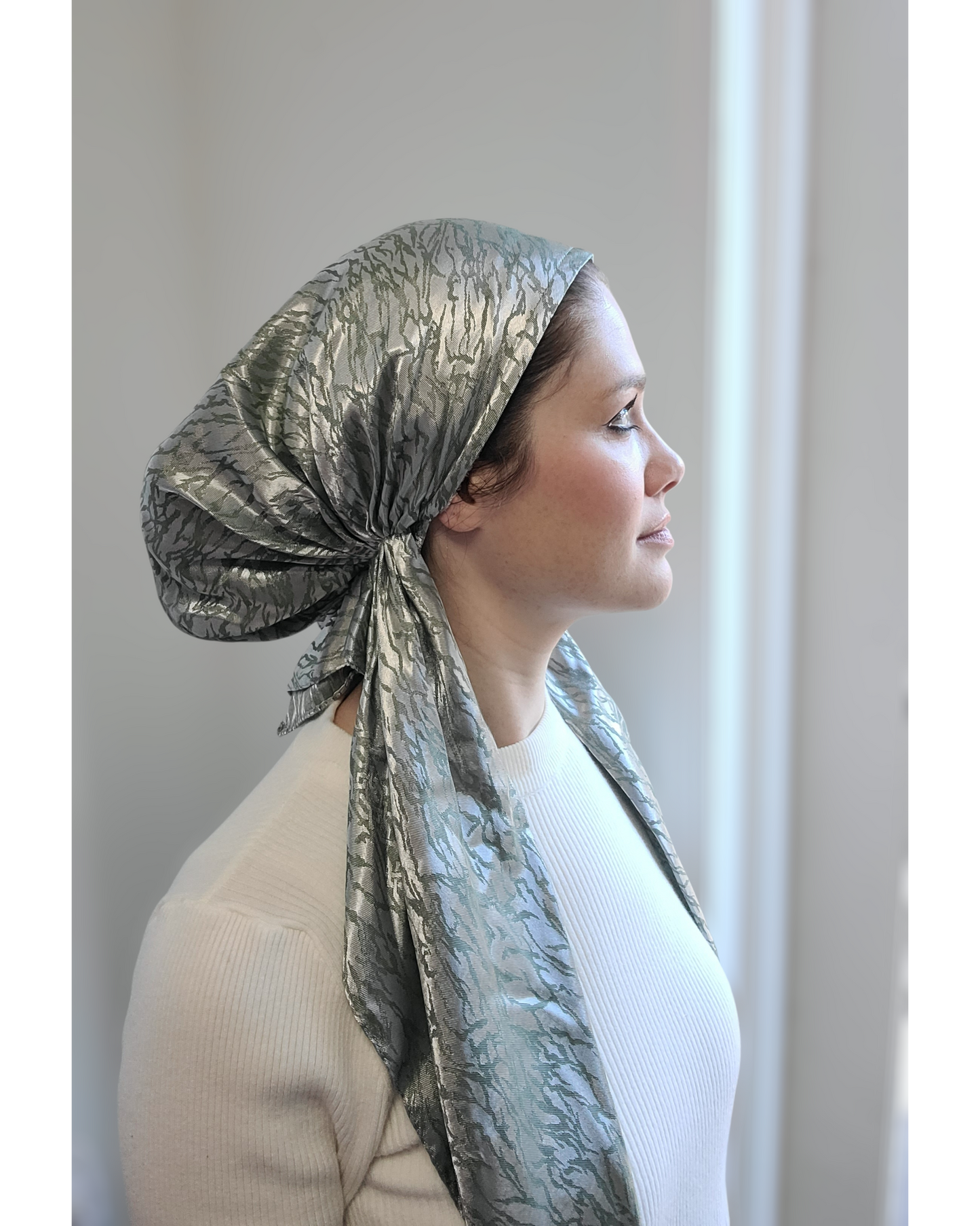 Metallic Mirage Pretied Scarf