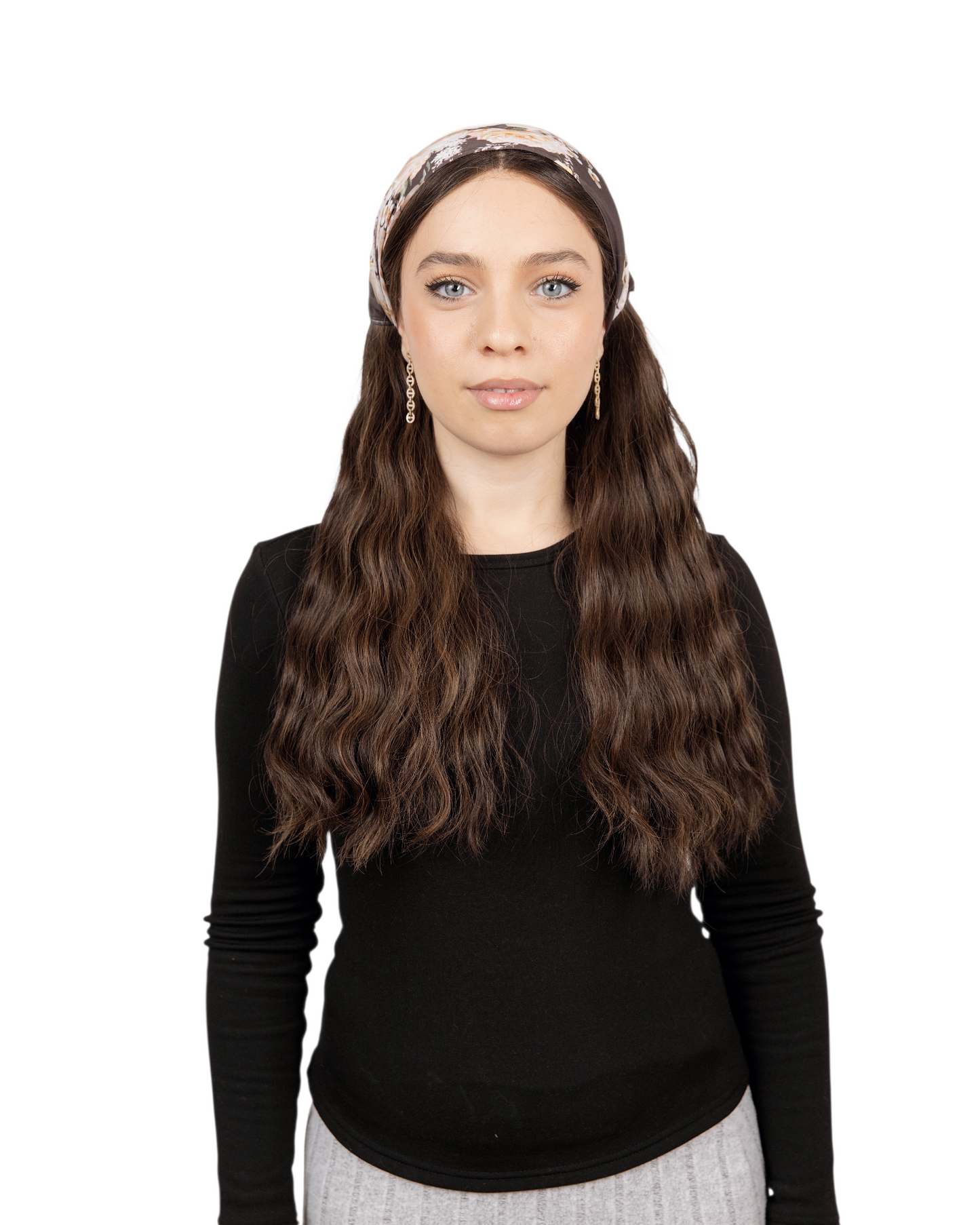 Mocha Rose Pretied Bandana