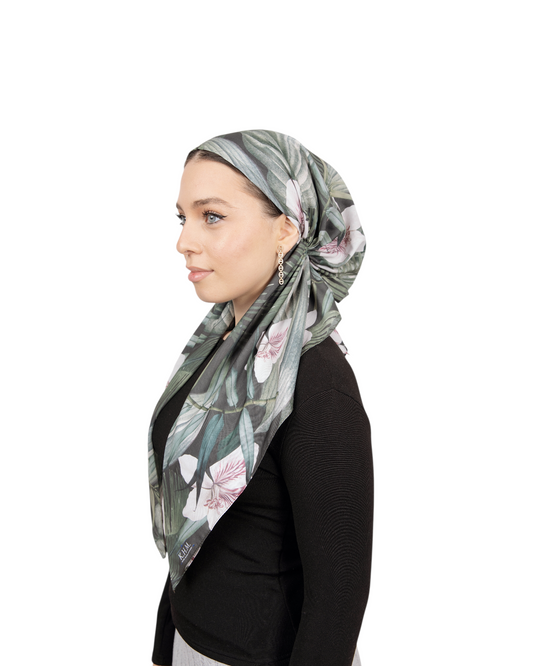 Green Safari Pretied Scarf