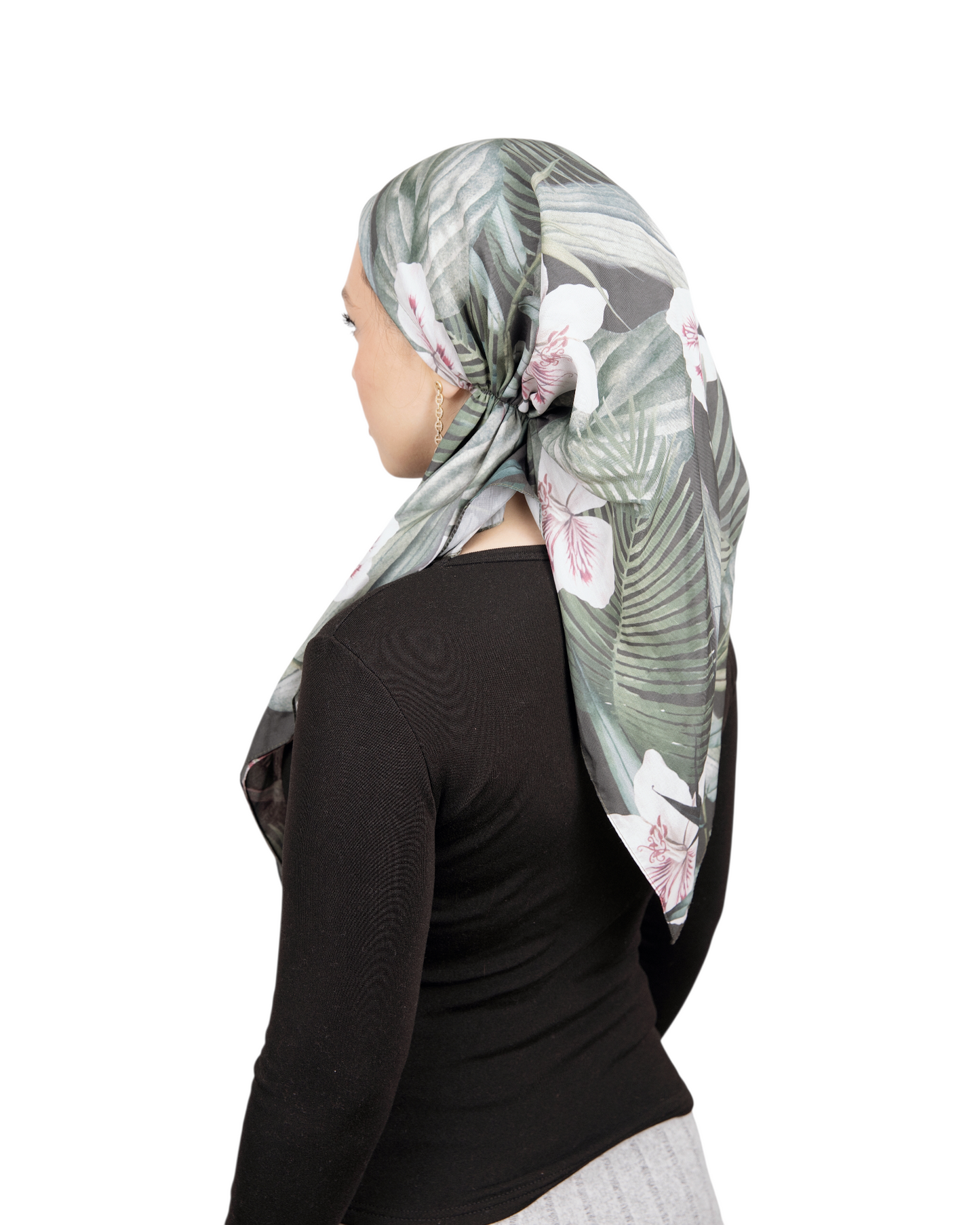 Green Safari Pretied Scarf - Keter Hayofi Mitpachot