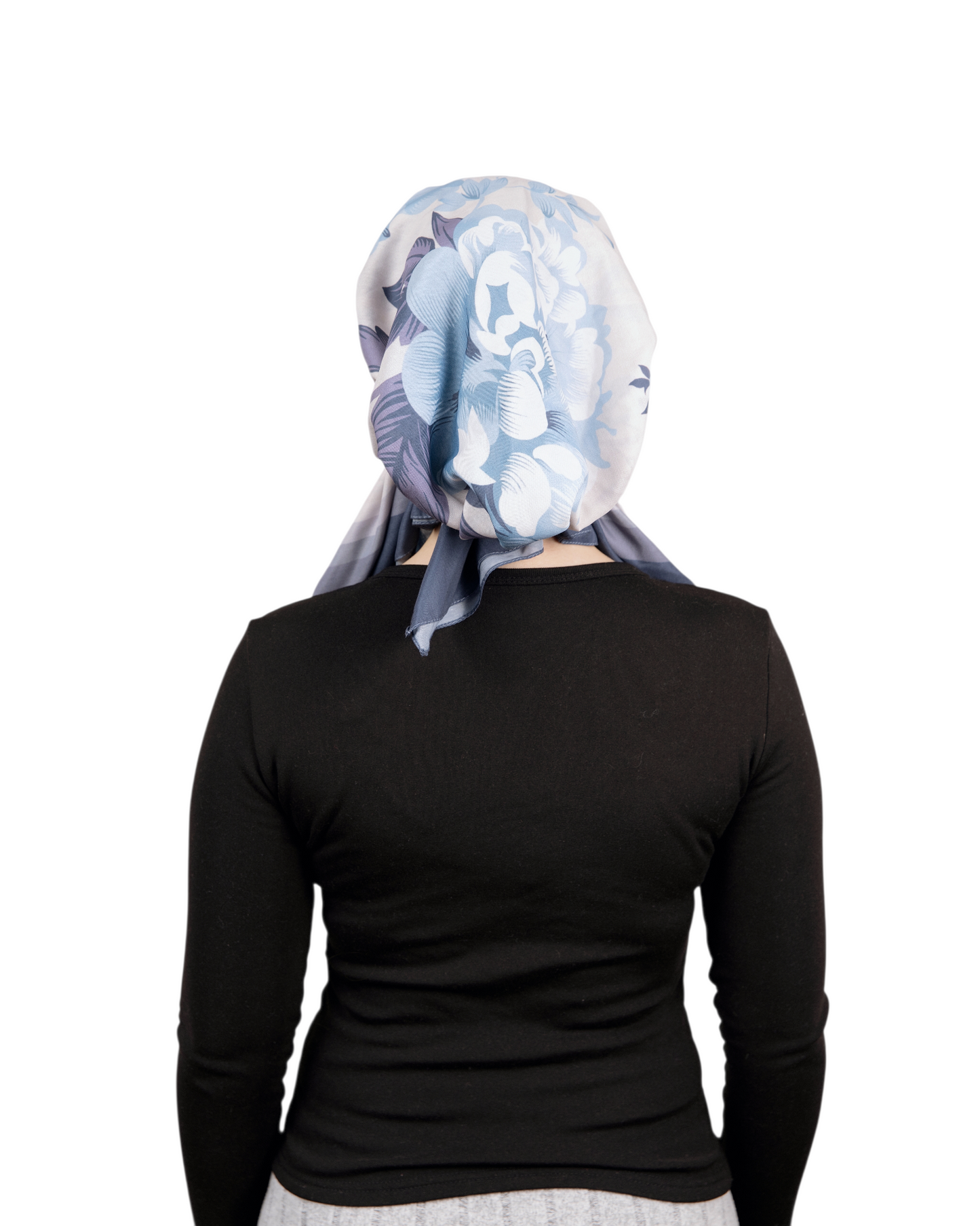 Blue Petal Pretied Scarf - Keter Hayofi Mitpachot