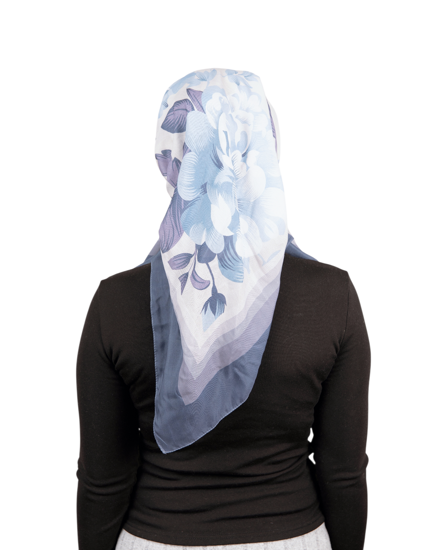 Blue Petal Pretied Scarf - Keter Hayofi Mitpachot