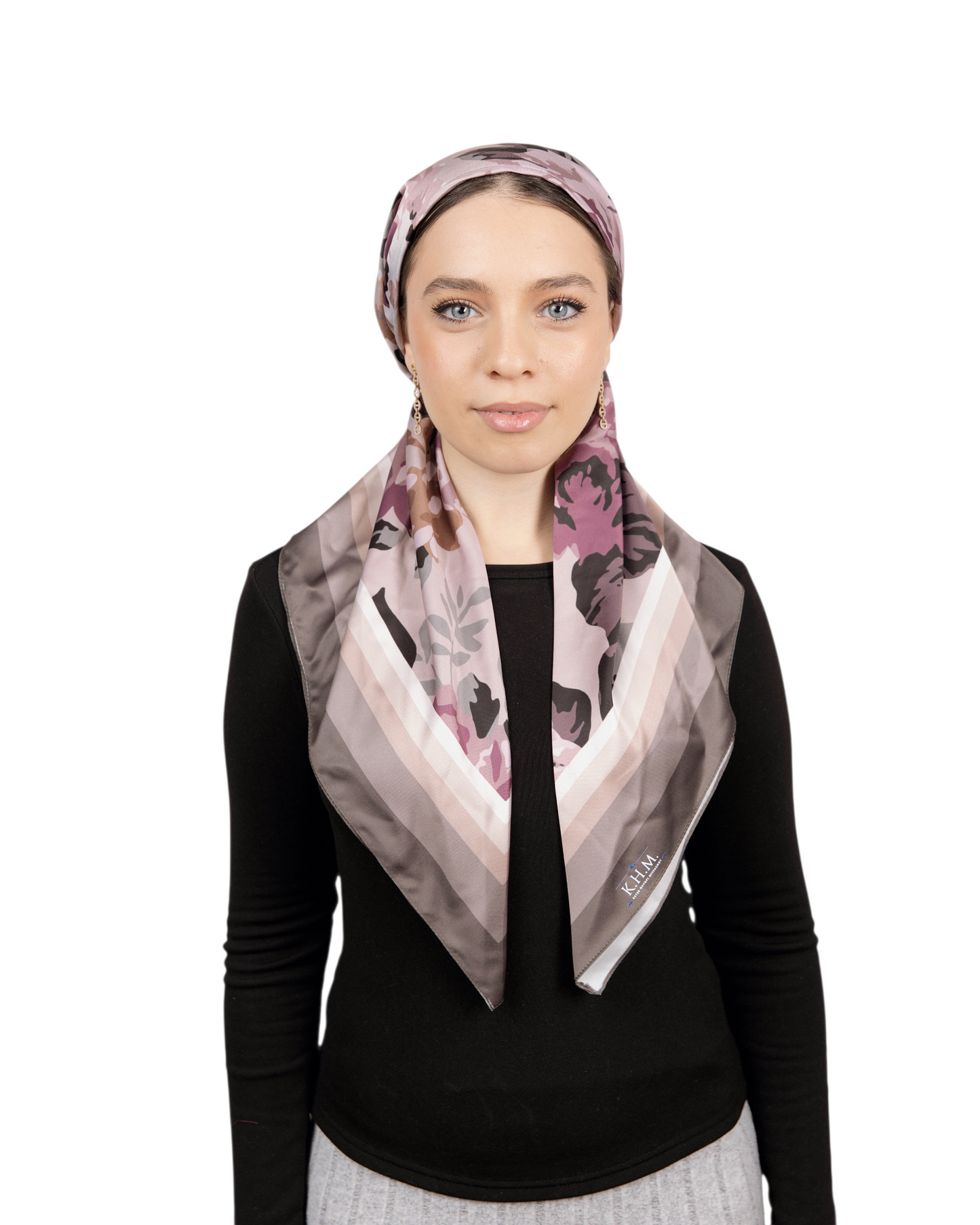 Mauve Garden Square Scarf
