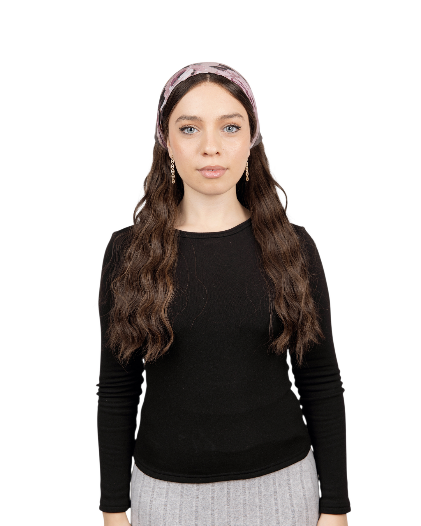 Mauve Garden Pretied Bandana