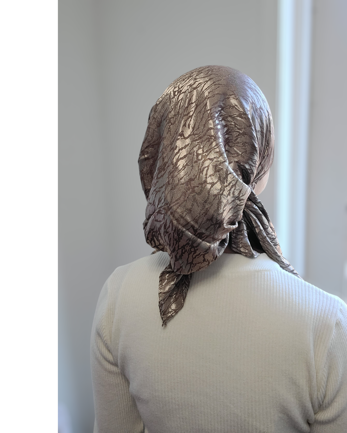 Metallic Mirage Pretied Scarf