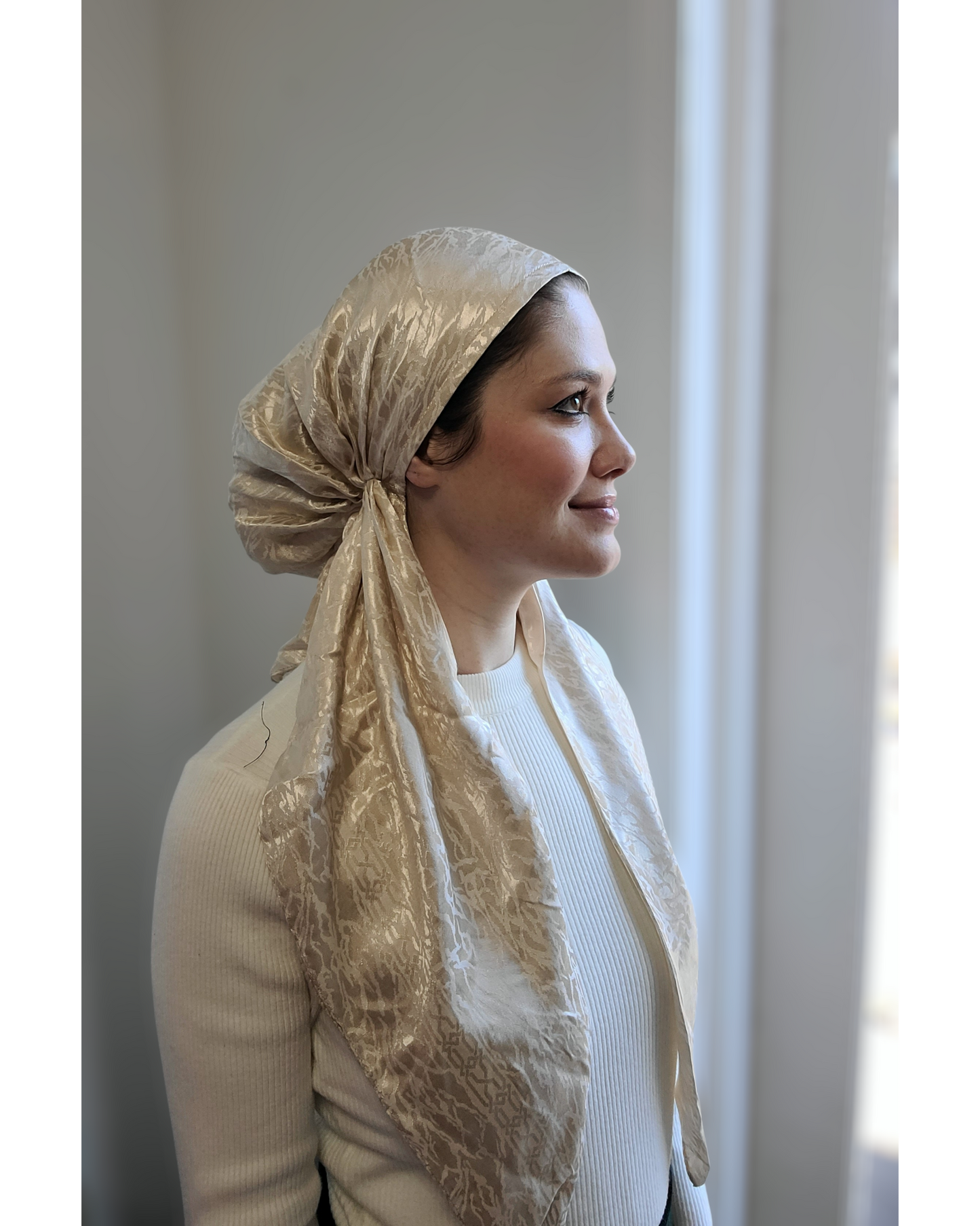 Metallic Mirage Pretied Scarf