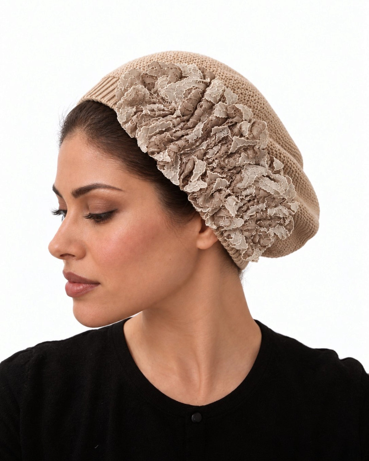 Standard Size Beige  French Beret