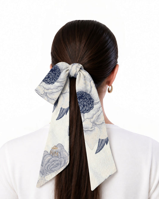 Misty Hydrangea Headband Scarf - Keter Hayofi Mitpachot