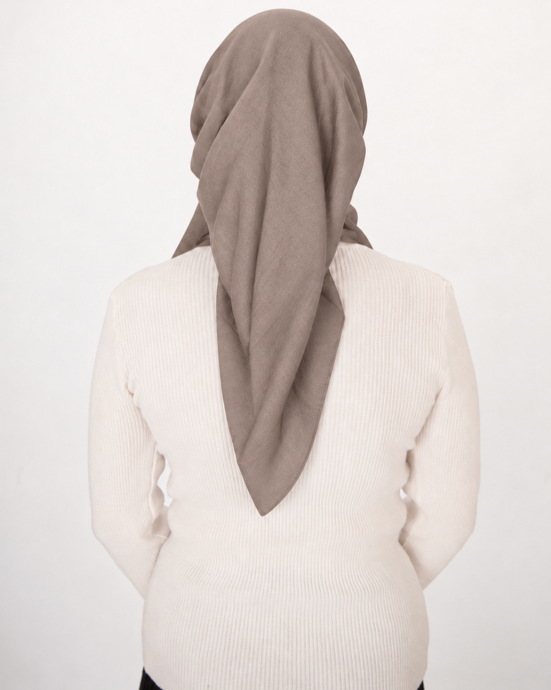 Lightweight Solid Adjustable Open Pretied Scarf