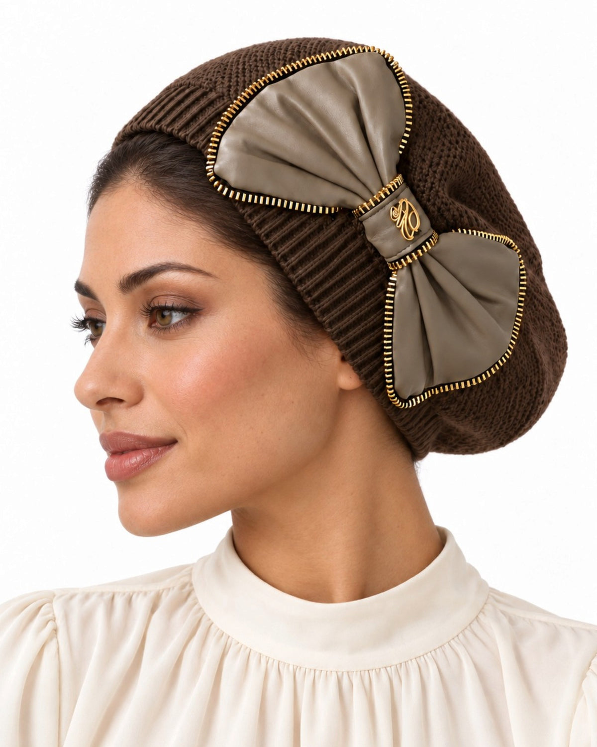 Standard Size Dark Brown French Beret
