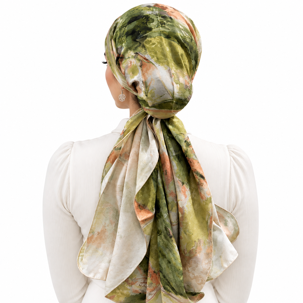 The Lumiere Long Scarf With Scrunchie