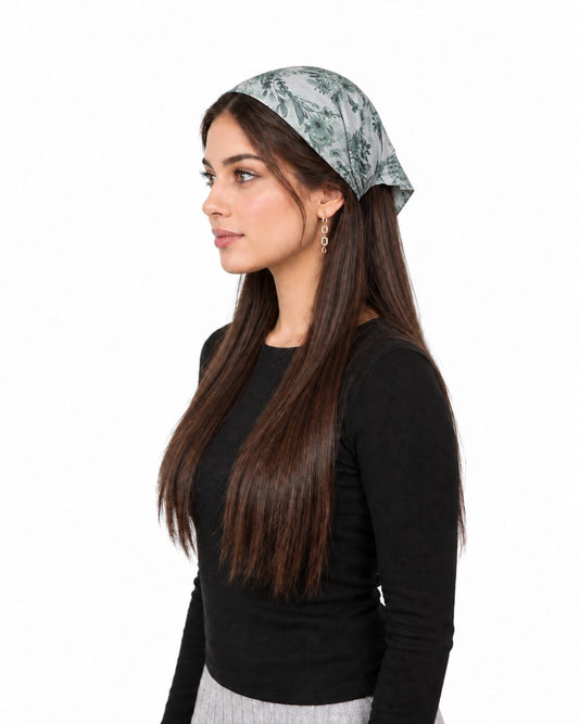 Green Garden Pretied Bandana - Keter Hayofi Mitpachot
