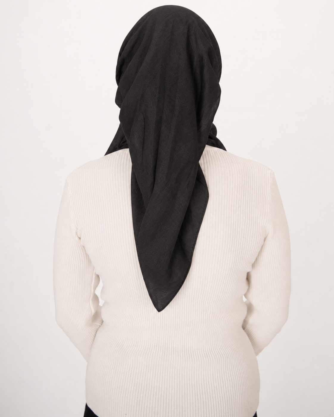 Lightweight Solid Adjustable Open Pretied Scarf