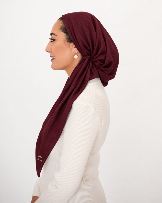 Lightweight Solid Adjustable Pretied Scarf