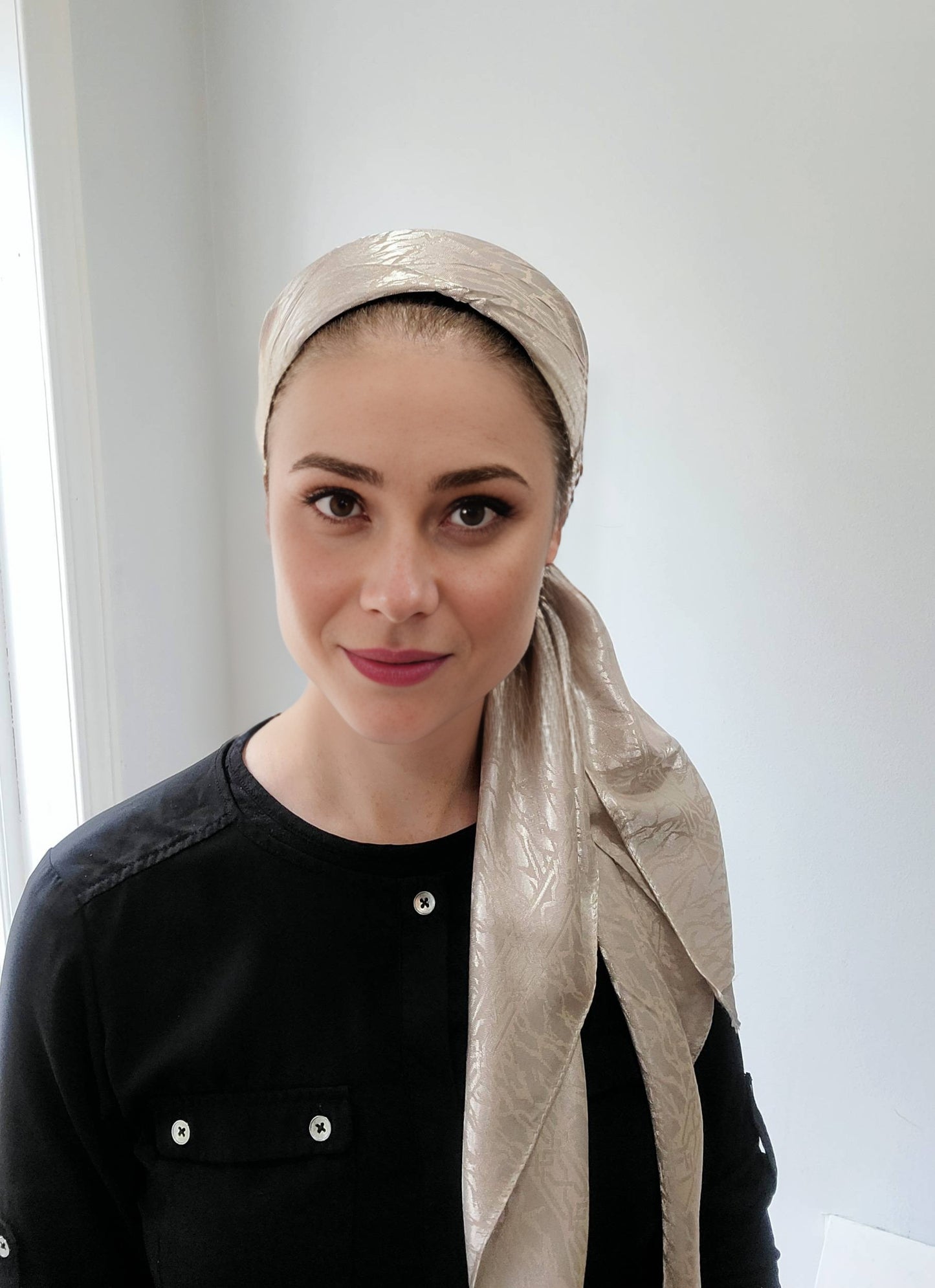 Metallic Mirage Square Scarf