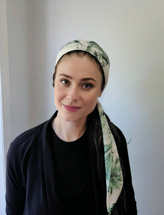 Green Garden Headband Scarf