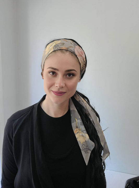 Floral Fantasy Headband Scarf